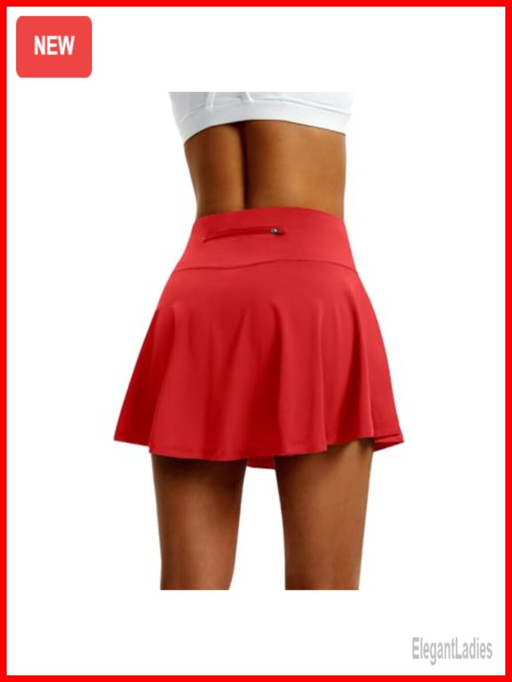 High Waist Pleated Tennis Skirt with 4 Pockets, Lightweight Athletic Golf Skort